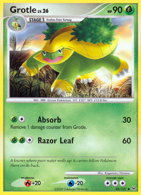 Pokemon | Grotle (49/127) [Platinum: Base Set] | The Nerd Merchant