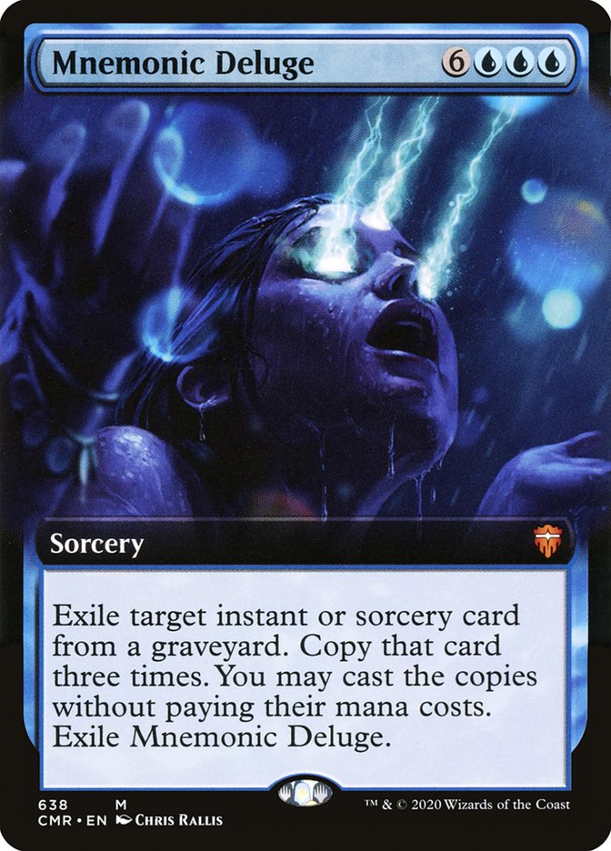 Magic | Mnemonic Deluge (Extended Art) [Commander Legends] | The Nerd Merchant