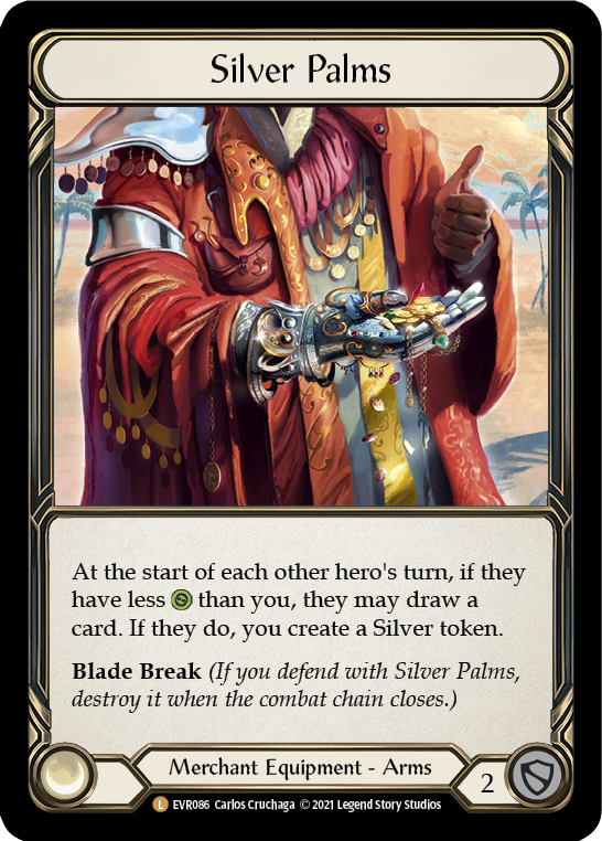 Flesh and Blood TCG | Silver Palms [EVR086] (Everfest)  1st Edition Cold Foil | The Nerd Merchant