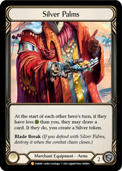 Flesh and Blood TCG | Silver Palms [EVR086] (Everfest)  1st Edition Cold Foil | The Nerd Merchant