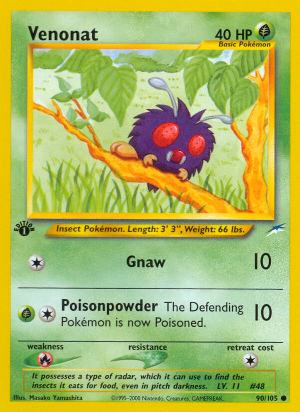 Pokemon | Venonat (90/105) [Neo Destiny 1st Edition] | The Nerd Merchant
