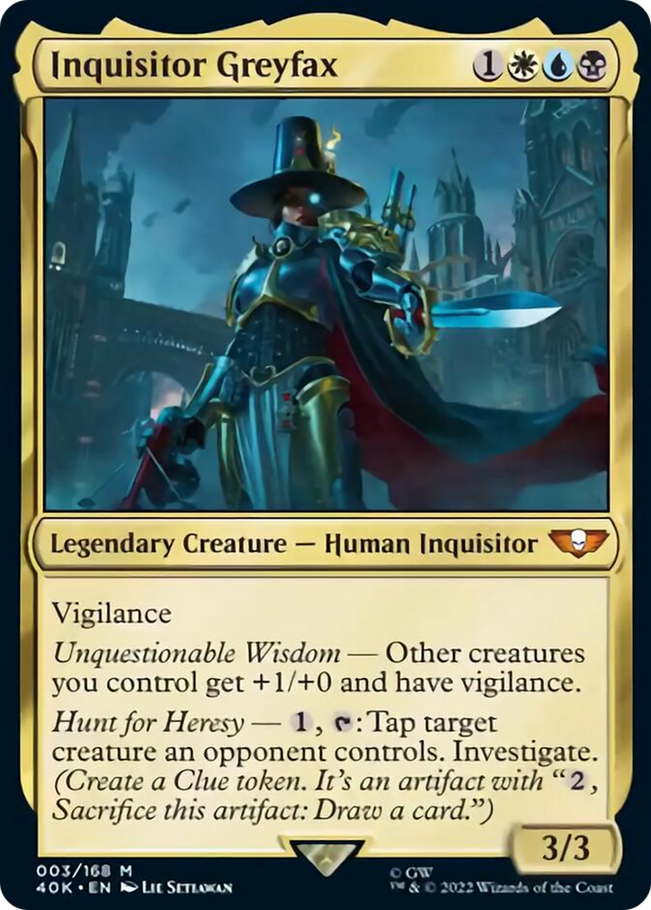 Magic | Inquisitor Greyfax (Surge Foil) [Warhammer 40,000] | The Nerd Merchant