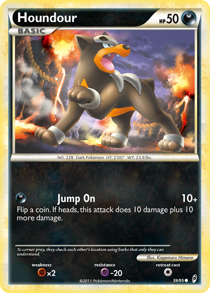 Pokemon | Houndour (59/95) [HeartGold & SoulSilver: Call of Legends] | The Nerd Merchant