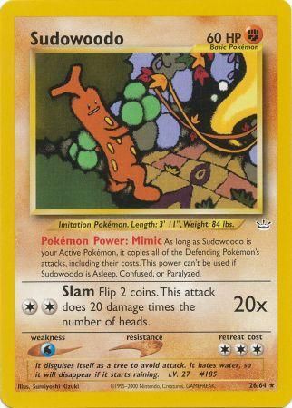Pokemon | Sudowoodo (26/64) [Neo Revelation Unlimited] | The Nerd Merchant