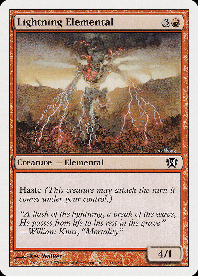 Magic | Lightning Elemental [Eighth Edition] | The Nerd Merchant