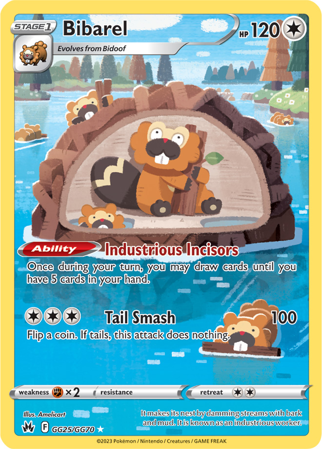Pokemon | Bibarel (GG25/GG70) [Sword & Shield: Crown Zenith] | The Nerd Merchant