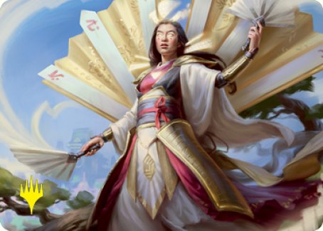 Magic | Imperial Subduer Art Card (Gold-Stamped Signature) [Kamigawa: Neon Dynasty Art Series] | The Nerd Merchant