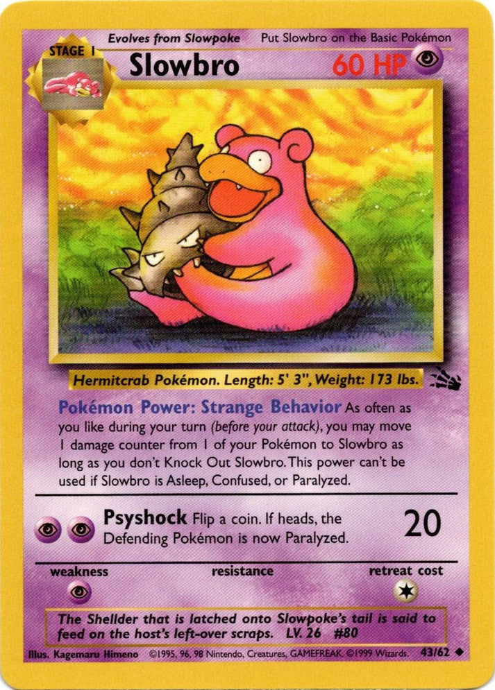 Pokemon | Slowbro (43/62) [Fossil Unlimited] | The Nerd Merchant