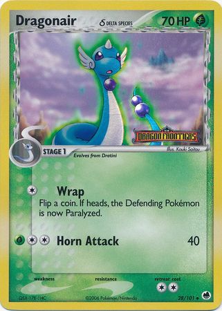 Pokemon | Dragonair (28/101) (Delta Species) (Stamped) [EX: Dragon Frontiers] | The Nerd Merchant