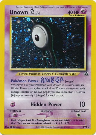 Pokemon | Unown [A] (14/75) [Neo Discovery Unlimited] | The Nerd Merchant