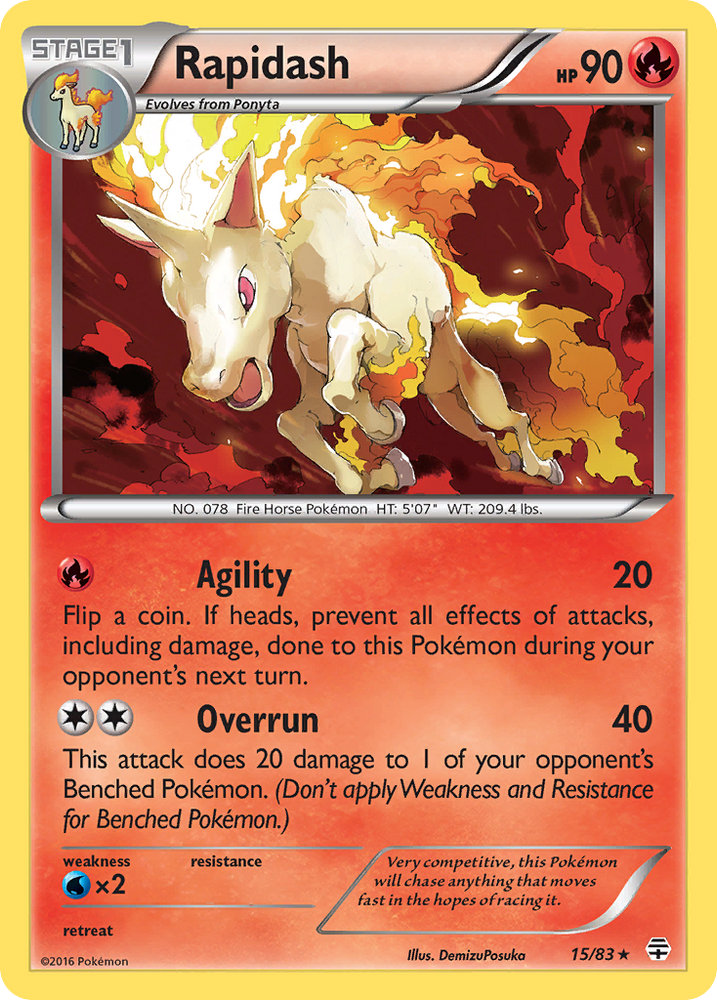 Pokemon | Rapidash (15/83) [XY: Generations] | The Nerd Merchant