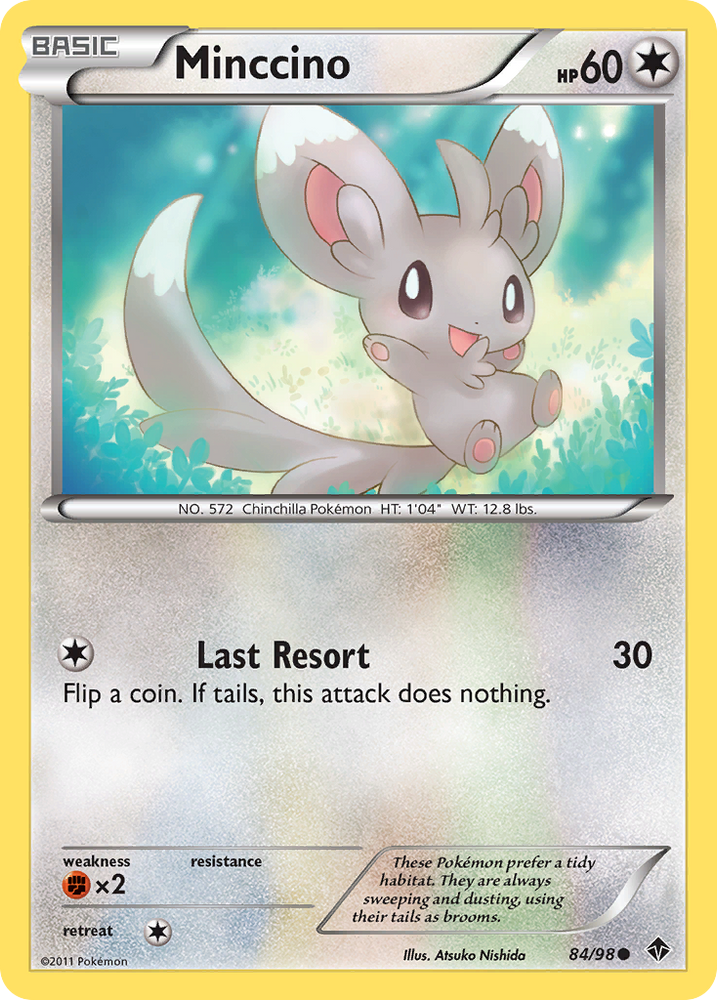 Pokemon | Minccino (84/98) [Black & White: Emerging Powers] | The Nerd Merchant