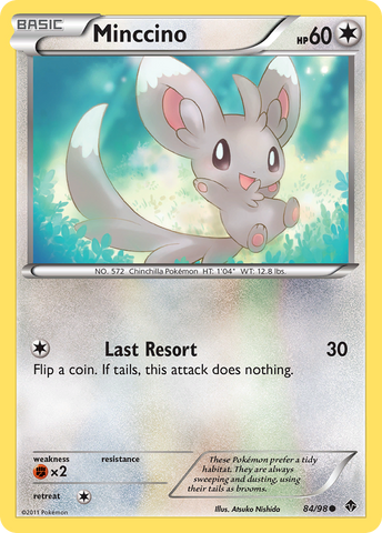 Pokemon | Minccino (84/98) [Black & White: Emerging Powers] | The Nerd Merchant