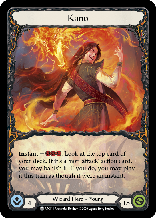 Flesh and Blood TCG | Kano [U-ARC114] (Arcane Rising Unlimited)  Unlimited Normal | The Nerd Merchant
