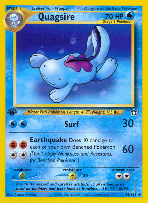 Pokemon | Quagsire (45/111) [Neo Genesis 1st Edition] | The Nerd Merchant