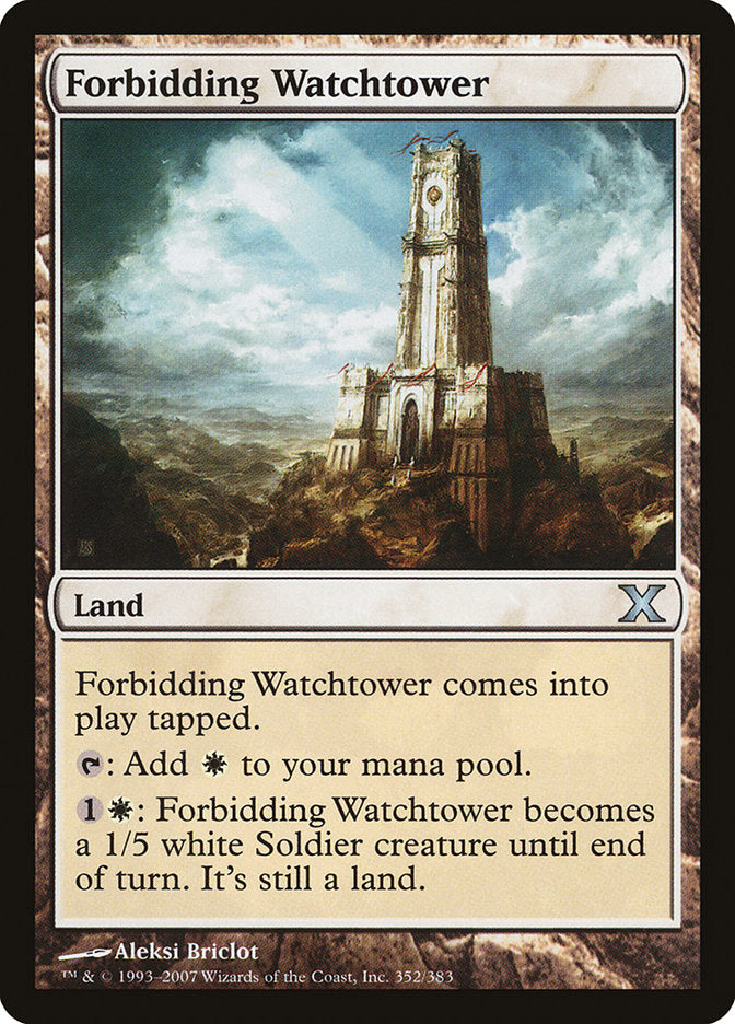 Magic | Forbidding Watchtower [Tenth Edition] | The Nerd Merchant