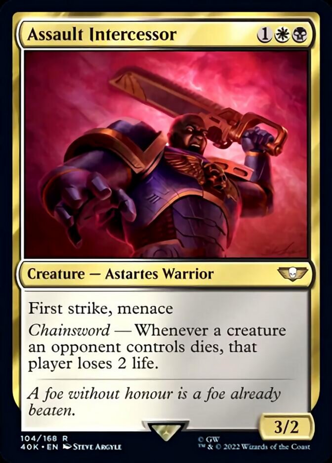 Magic | Assault Intercessor (Surge Foil) [Warhammer 40,000] | The Nerd Merchant