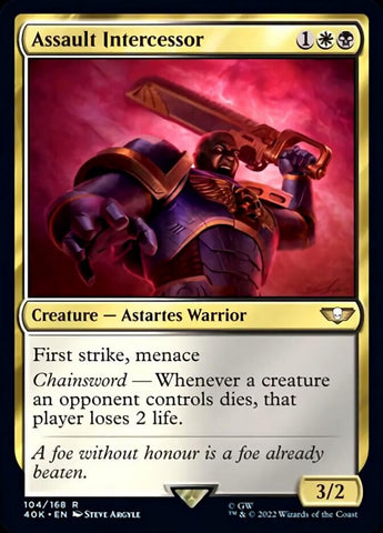 Magic | Assault Intercessor (Surge Foil) [Warhammer 40,000] | The Nerd Merchant