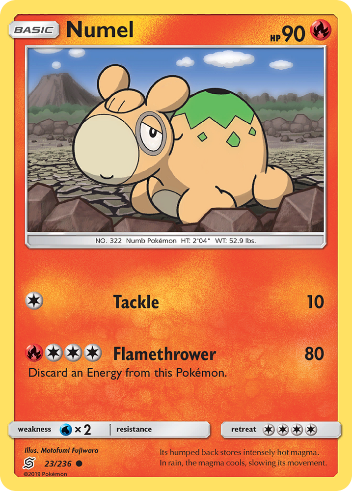 Pokemon | Numel (23/236) [Sun & Moon: Unified Minds] | The Nerd Merchant