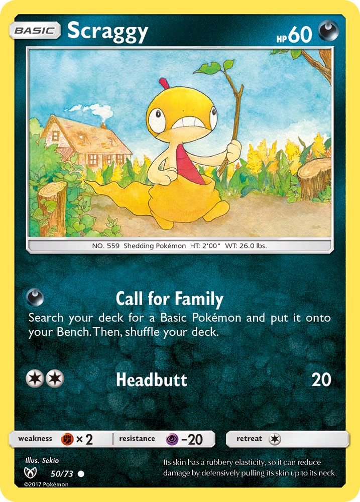 Pokemon | Scraggy (50/73) [Sun & Moon: Shining Legends] | The Nerd Merchant
