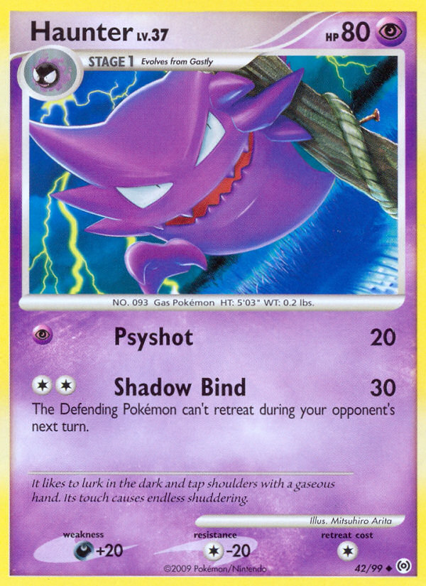 Pokemon | Haunter (42/99) [Platinum: Arceus] | The Nerd Merchant