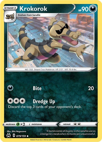 Pokemon | Krokorok (079/159) [Sword & Shield: Crown Zenith] | The Nerd Merchant