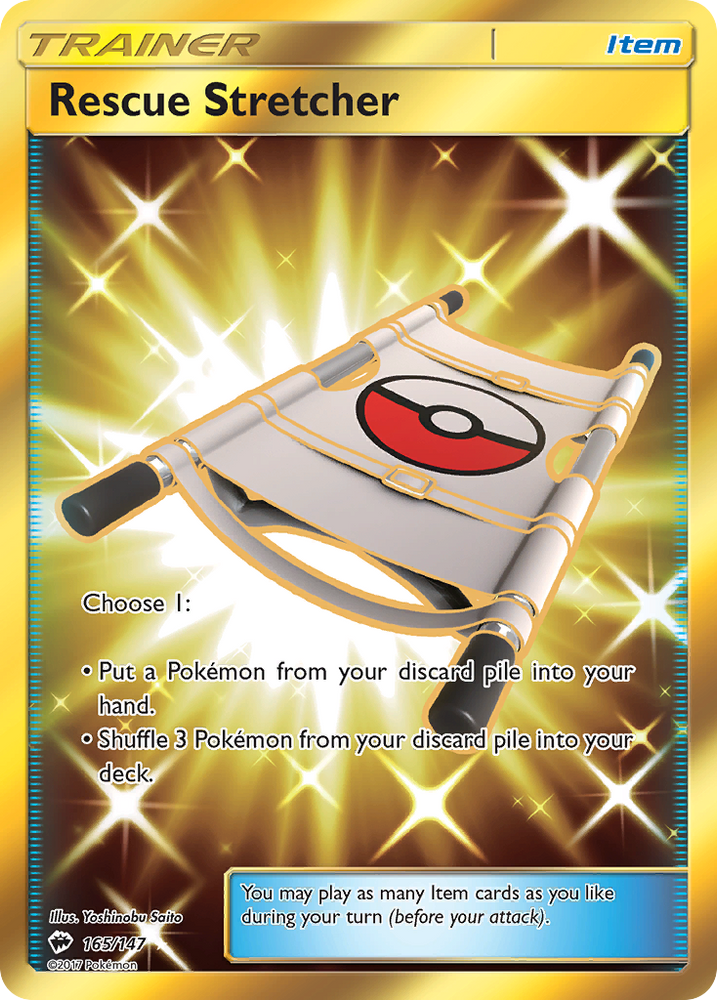 Pokemon | Rescue Stretcher (165/147) [Sun & Moon: Burning Shadows] | The Nerd Merchant