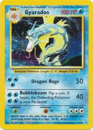 Pokemon | Gyarados (6/102) [Base Set Unlimited] | The Nerd Merchant