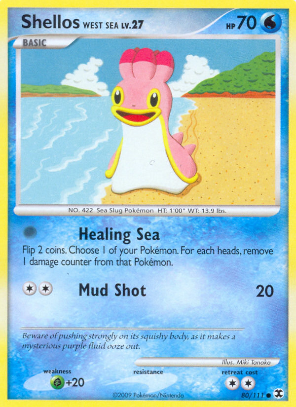 Pokemon | Shellos West Sea (80/111) [Platinum: Rising Rivals] | The Nerd Merchant