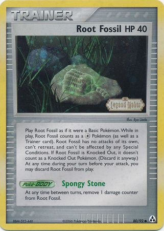 Pokemon | Root Fossil (80/92) (Stamped) [EX: Legend Maker] | The Nerd Merchant
