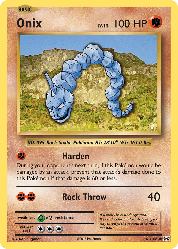 Pokemon | Onix (61/108) [XY: Evolutions] | The Nerd Merchant
