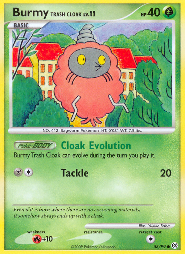 Pokemon | Burmy Trash Cloak (58/99) [Platinum: Arceus] | The Nerd Merchant