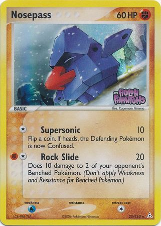 Pokemon | Nosepass (25/110) (Stamped) [EX: Holon Phantoms] | The Nerd Merchant