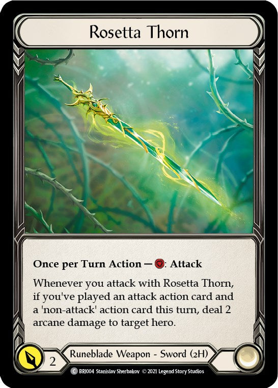 Flesh and Blood TCG | Rosetta Thorn [BRI004] (Tales of Aria Briar Blitz Deck)  1st Edition Normal | The Nerd Merchant