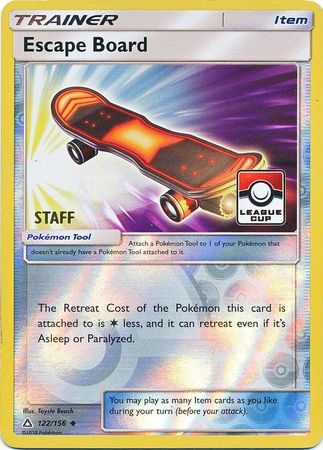 Pokemon | Escape Board (122a/156) (League Promo Staff) [Sun & Moon: Ultra Prism] | The Nerd Merchant