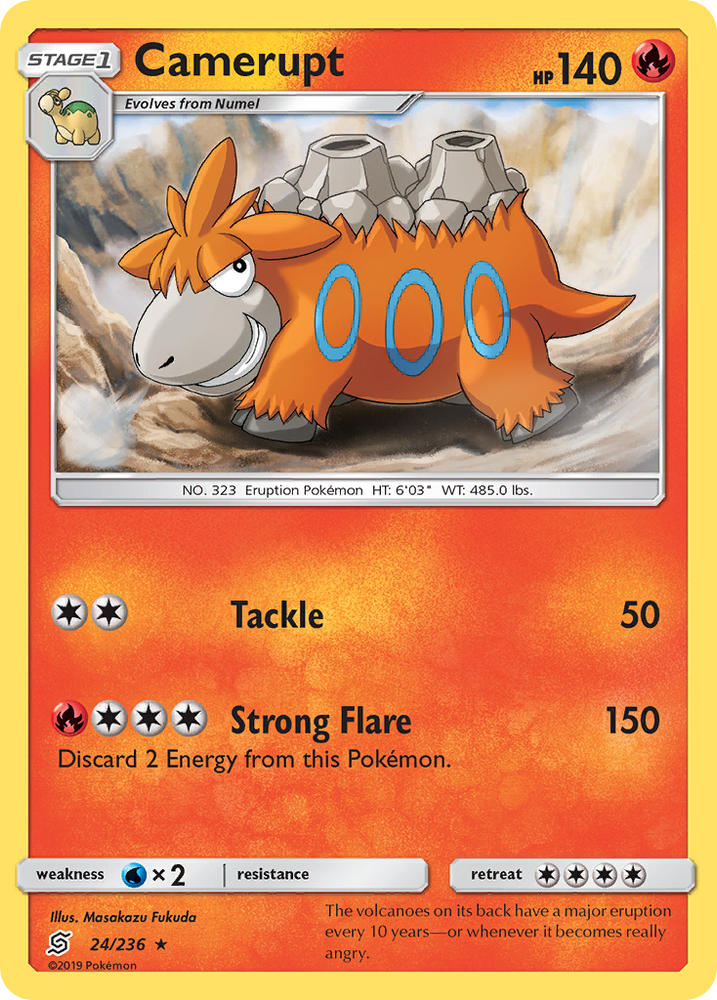 Pokemon | Camerupt (24/236) [Sun & Moon: Unified Minds] | The Nerd Merchant
