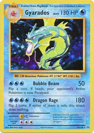 Pokemon | Gyarados (34/108) [XY: Evolutions] | The Nerd Merchant