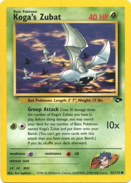 Pokemon | Koga's Zubat (83/132) [Gym Challenge Unlimited] | The Nerd Merchant
