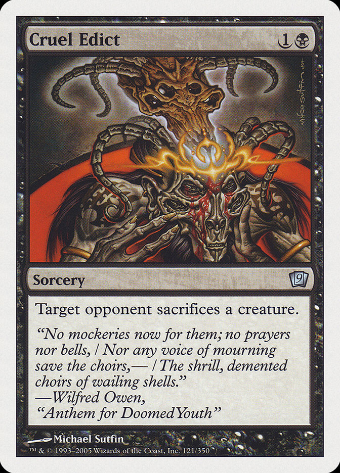 Magic | Cruel Edict [Ninth Edition] | The Nerd Merchant