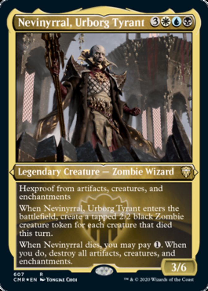 Magic | Nevinyrral, Urborg Tyrant (Etched) [Commander Legends] | The Nerd Merchant