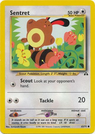 Pokemon | Sentret (63/75) [Neo Discovery Unlimited] | The Nerd Merchant