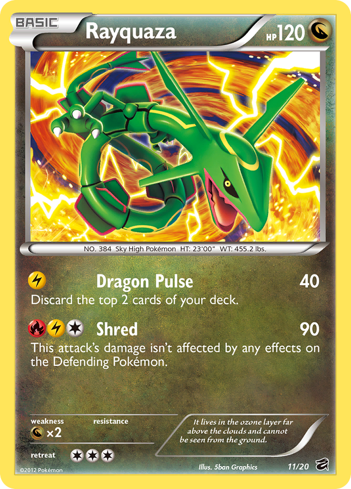 Pokemon | Rayquaza (11/20) [Black & White: Dragon Vault] | The Nerd Mechant