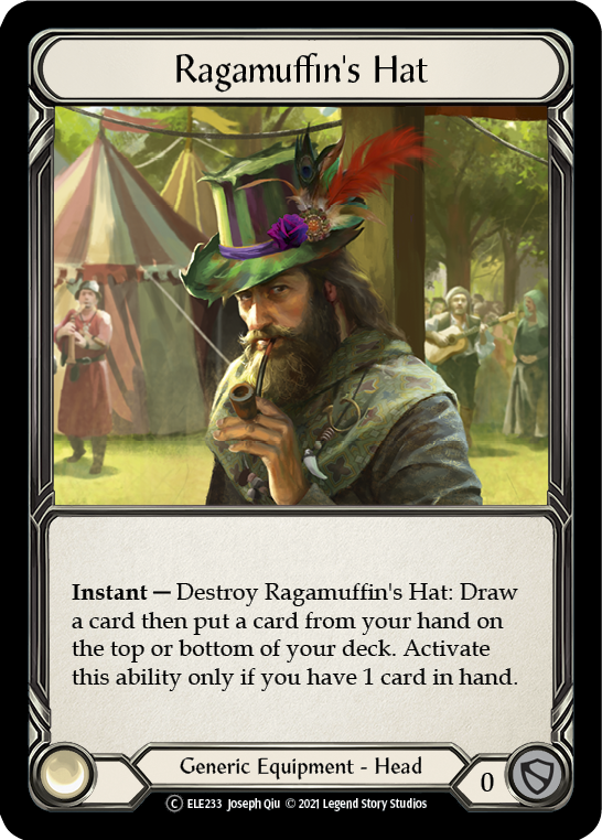 Flesh and Blood TCG | Ragamuffin's Hat [U-ELE233] (Tales of Aria Unlimited)  Unlimited Rainbow Foil | The Nerd Merchant