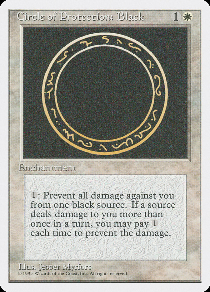 Magic | Circle of Protection: Black [Fourth Edition] | The Nerd Merchant
