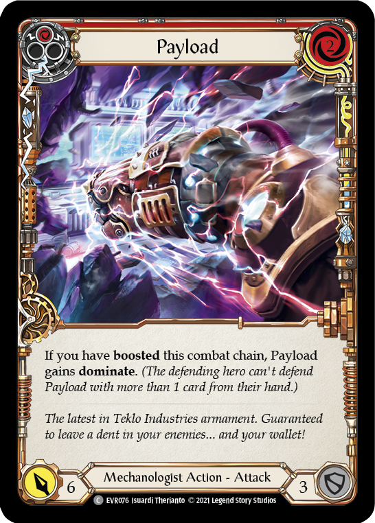 Flesh and Blood TCG | Payload (Red) [EVR076] (Everfest)  1st Edition Rainbow Foil | The Nerd Merchant