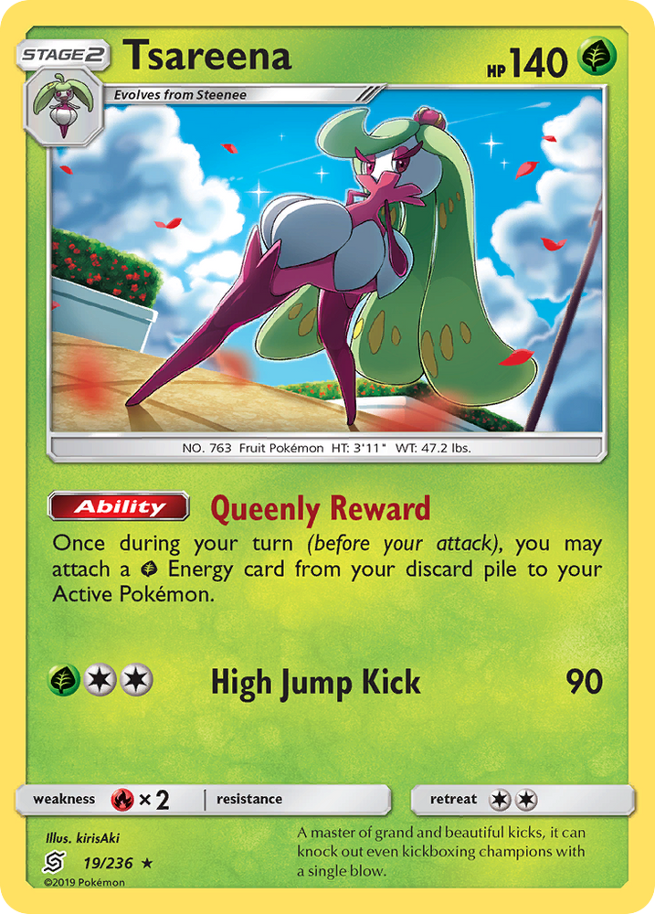 Pokemon | Tsareena (19/236) [Sun & Moon: Unified Minds] | The Nerd Merchant