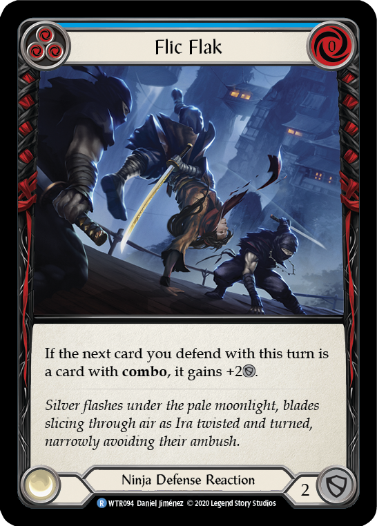 Flesh and Blood TCG | Flic Flak (Blue) [U-WTR094] (Welcome to Rathe Unlimited)  Unlimited Rainbow Foil | The Nerd Merchant