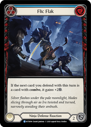 Flesh and Blood TCG | Flic Flak (Blue) [U-WTR094] (Welcome to Rathe Unlimited)  Unlimited Rainbow Foil | The Nerd Merchant