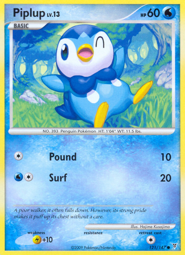 Pokemon | Piplup (121/147) [Platinum: Supreme Victors] | The Nerd Merchant