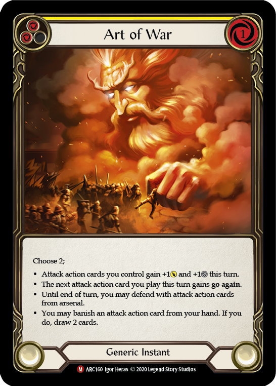 Flesh and Blood TCG | Art of War [U-ARC160] (Arcane Rising Unlimited)  Unlimited Rainbow Foil | The Nerd Merchant